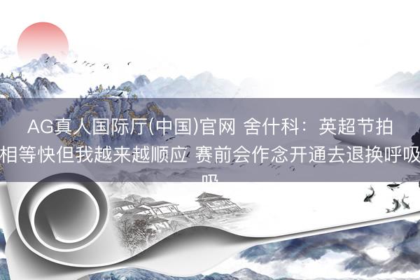 AG真人国际厅(中国)官网 舍什科：英超节拍相等快但我越来越顺应 赛前会作念开通去退换呼吸